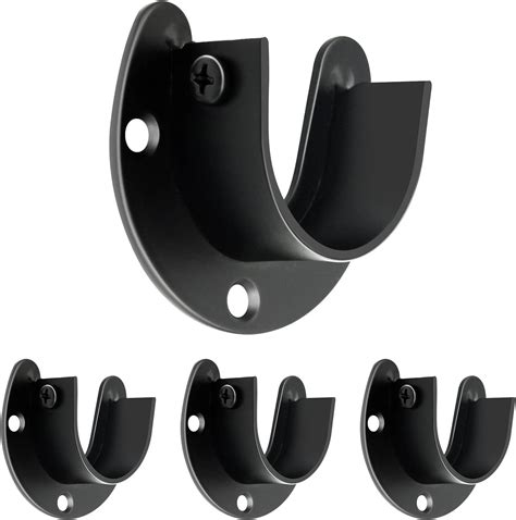 metal closet rods and brackets|support bracket for closet rod.